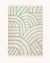 Maison Deux Blanket LINES Pink / Apple 4.25 x 6.5 ft