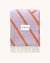 Maison Deux Blanket LINES Lilac / Orange 4.25 x 6.5 ft