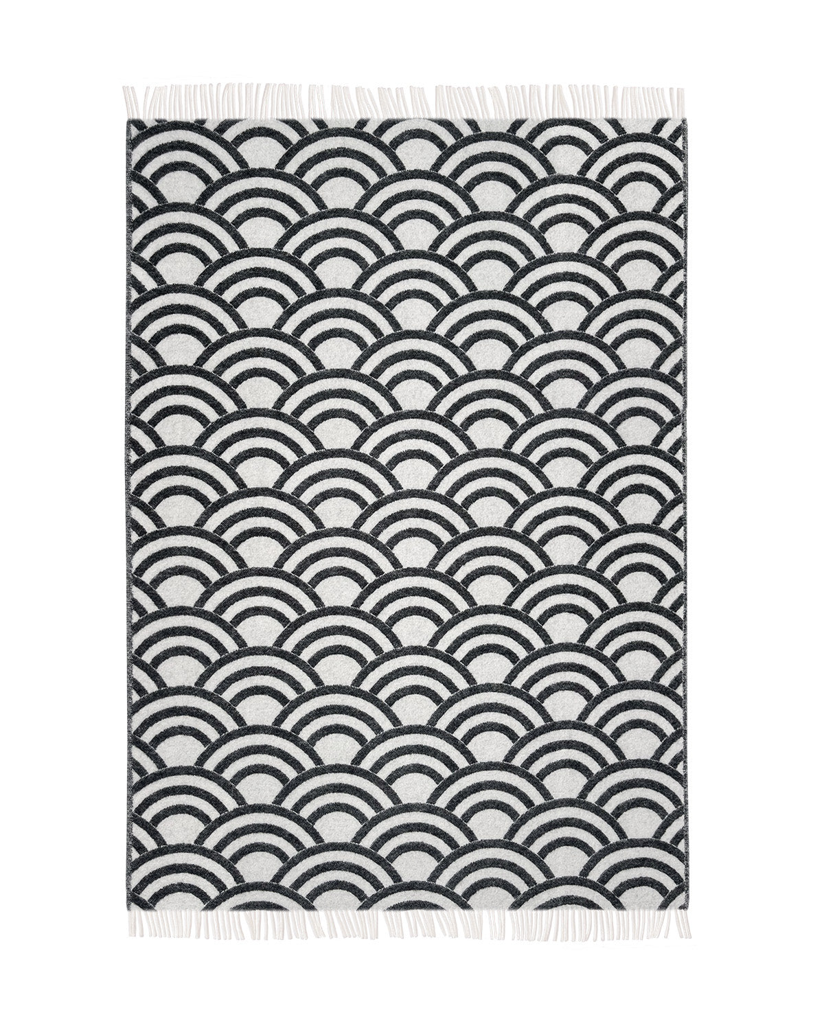 Maison Deux Blanket MOOOI LUCKY O's Black