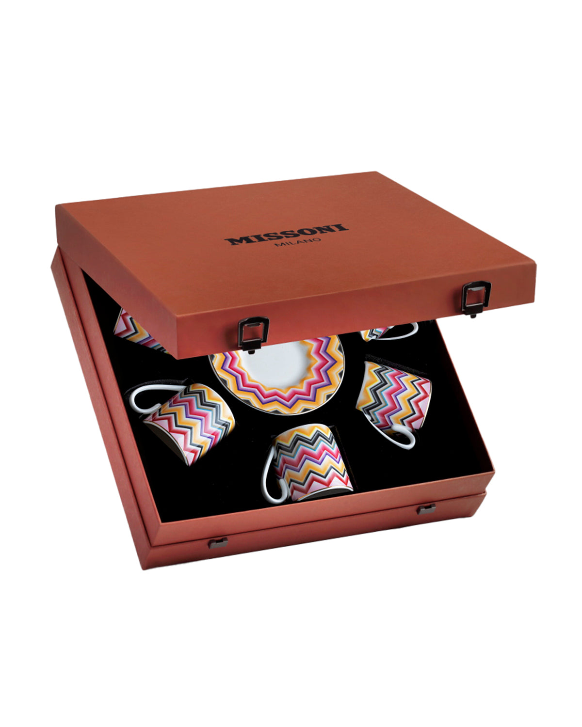 MARRAKECH Luxury box Set 6 Pcs. Coffee Cup & Saucer - Ø 6 X H 6,1 Cm Cap. 12 Cl. - S.12 Cm