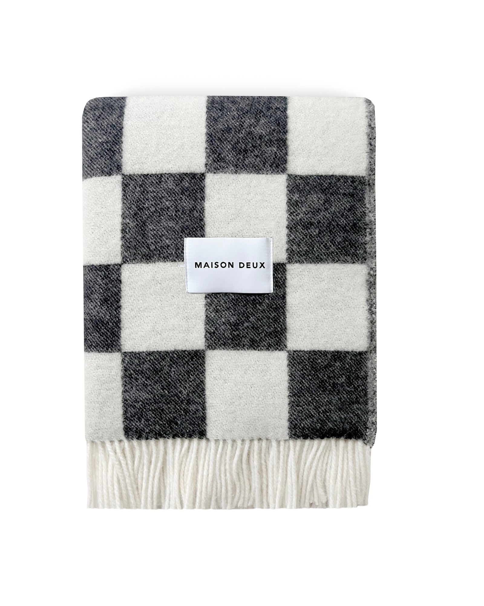 Blanket CHECKERBOARD Black / White 4.25 x 6.5ft