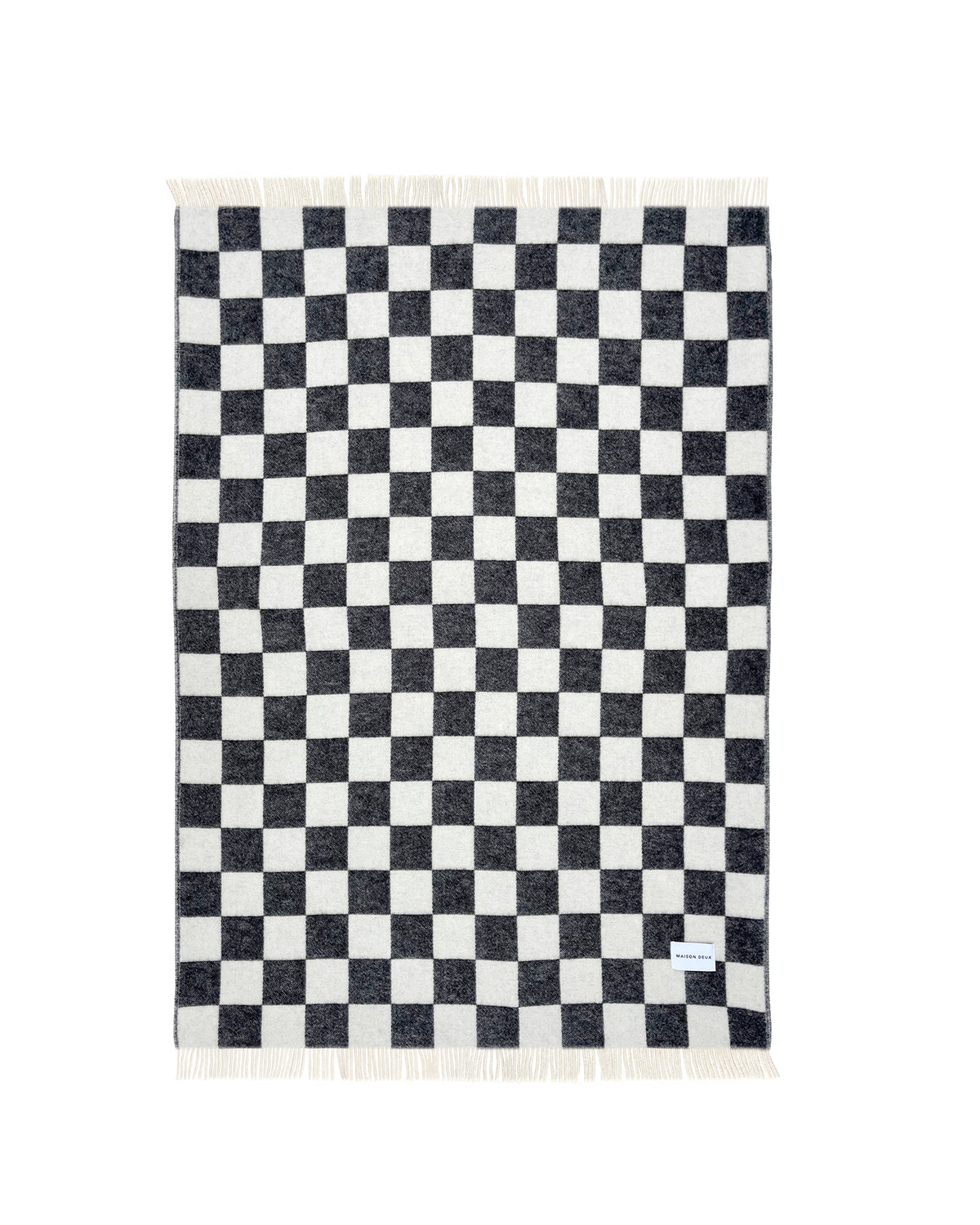 Blanket CHECKERBOARD Black / White 4.25 x 6.5ft
