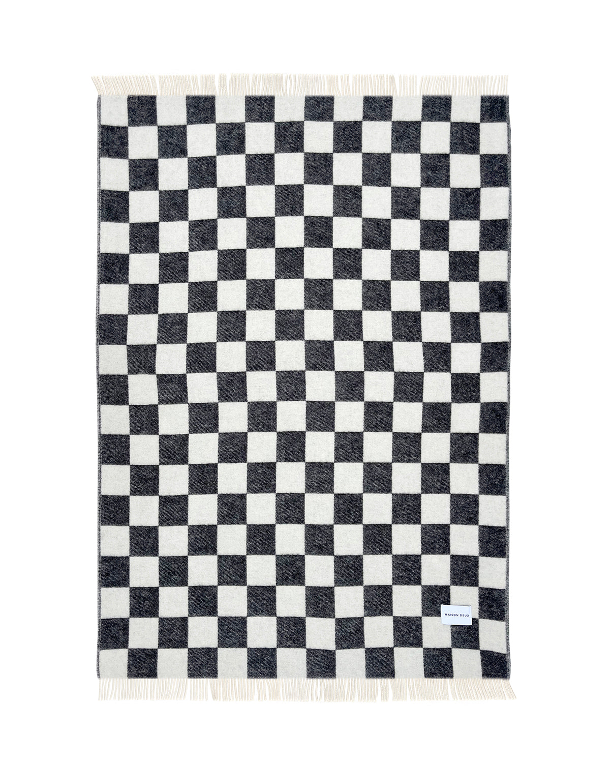 Blanket CHECKERBOARD Black / White 4.25 x 6.5ft