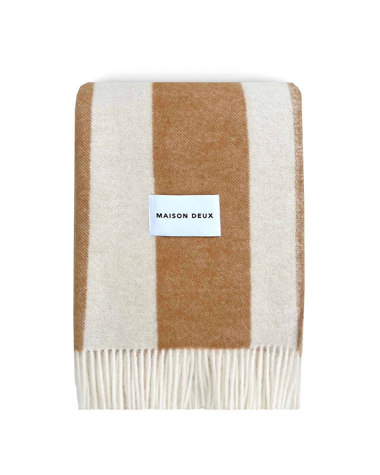 Blanket ROUGH STRIPE Terra Brown 4.25 x 6.5ft