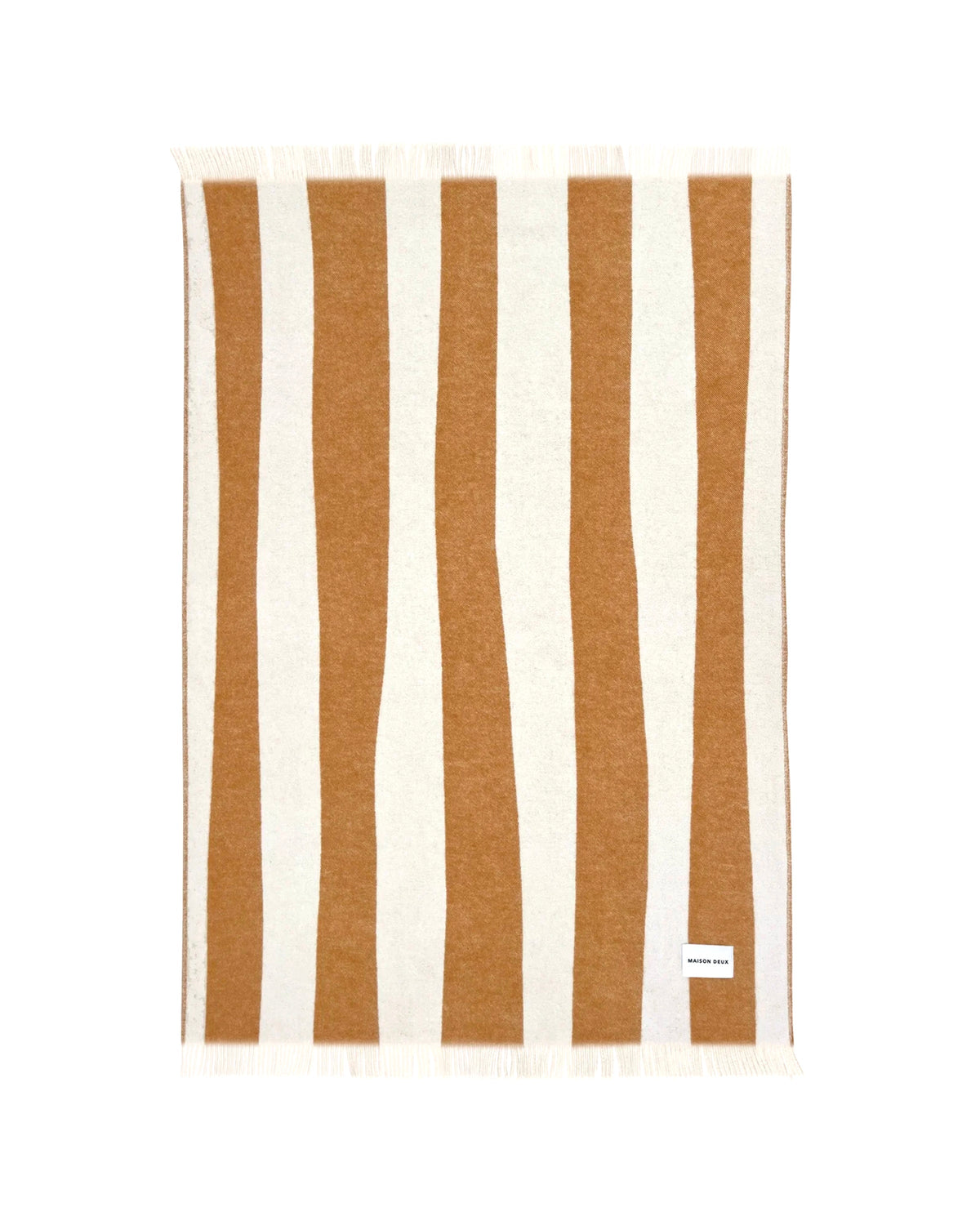 Blanket ROUGH STRIPE Terra Brown 4.25 x 6.5ft