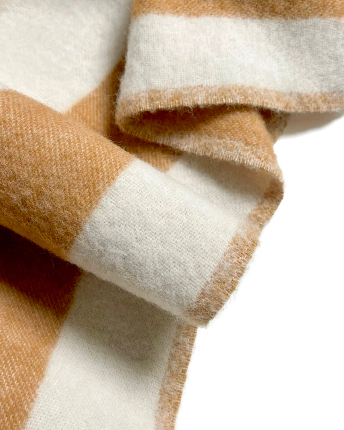 Blanket ROUGH STRIPE Terra Brown 4.25 x 6.5ft