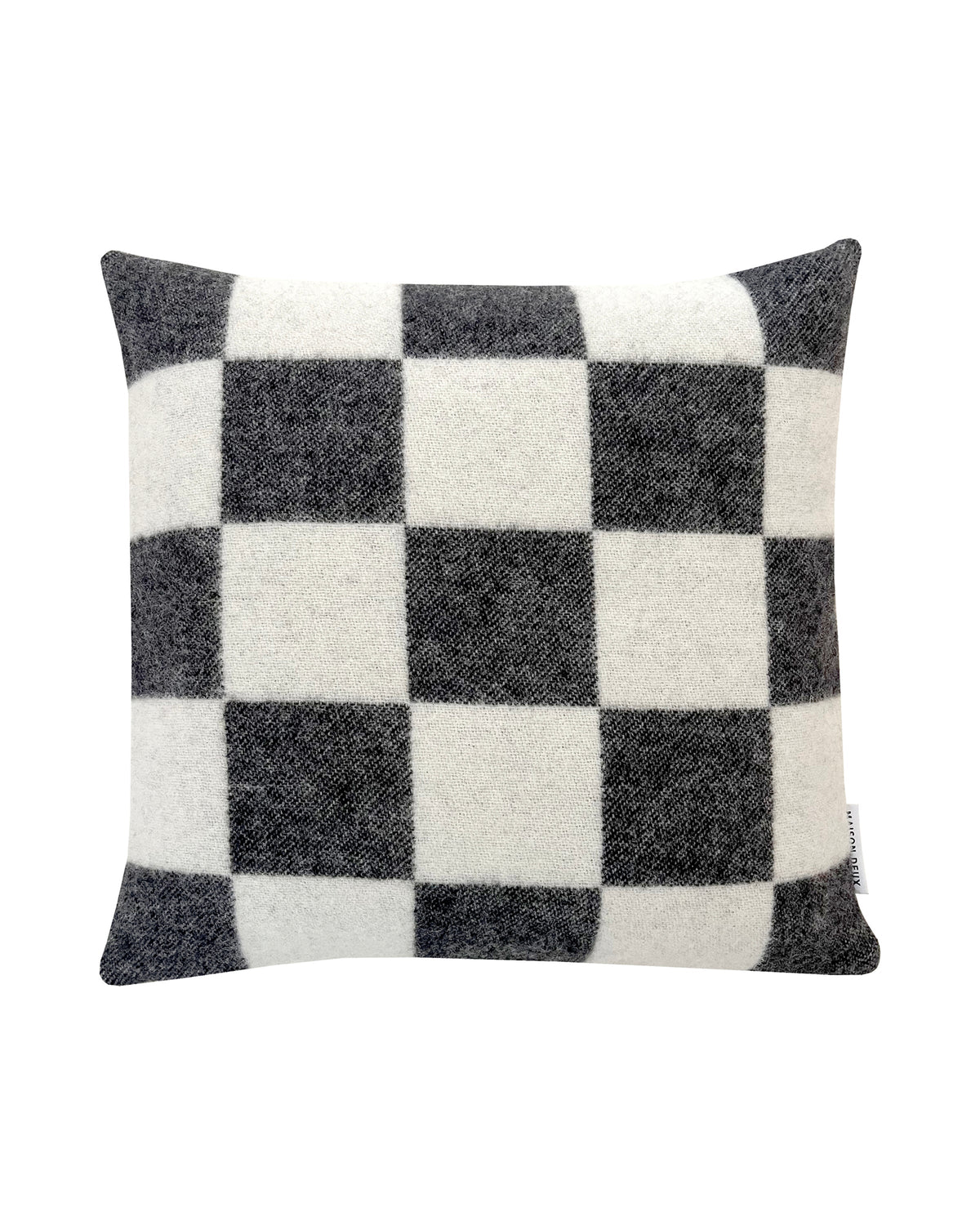 Cushion Cover CHECKERBOARD Black / White 20 x 20in