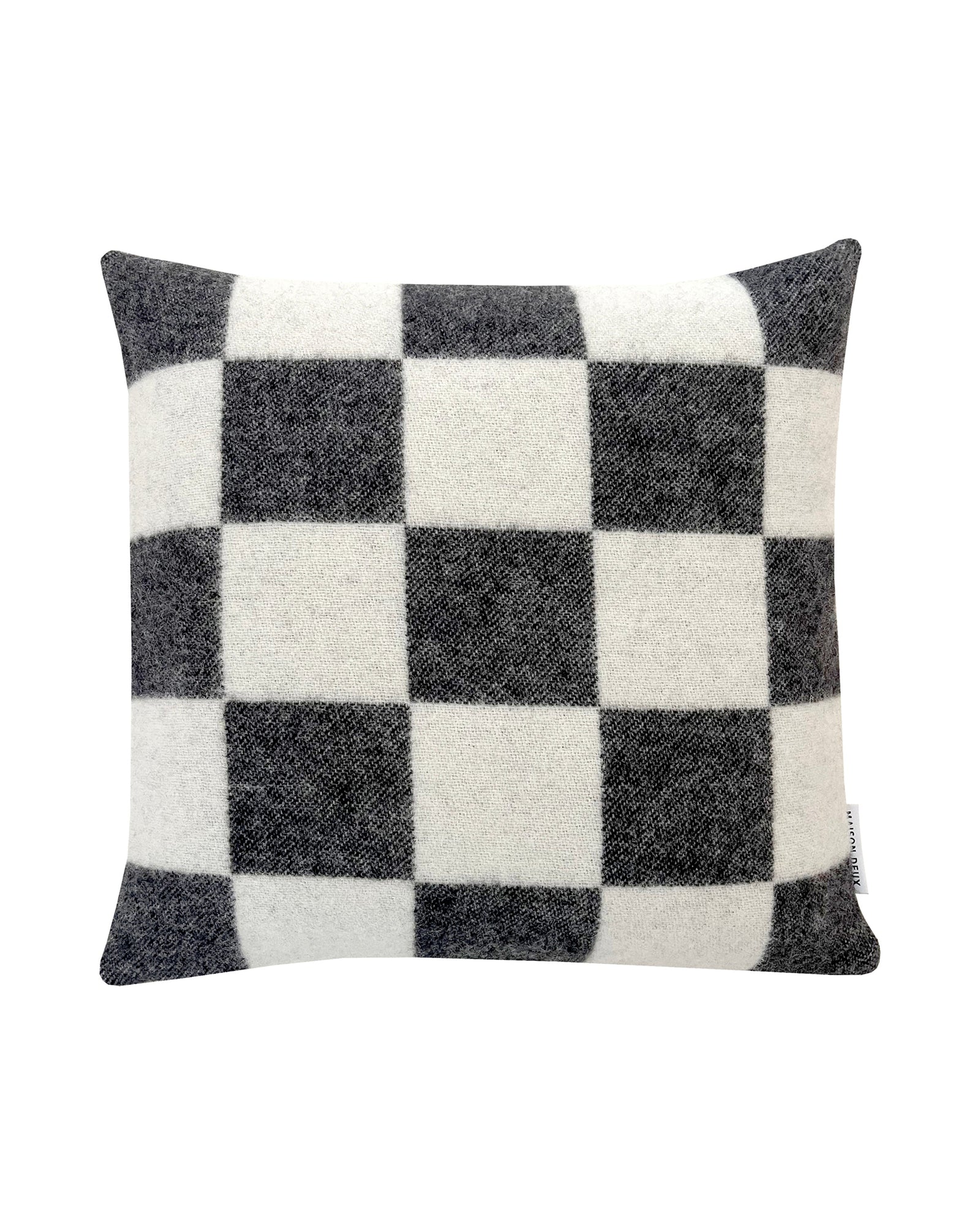 Cushion Cover CHECKERBOARD Black / White 20 x 20in