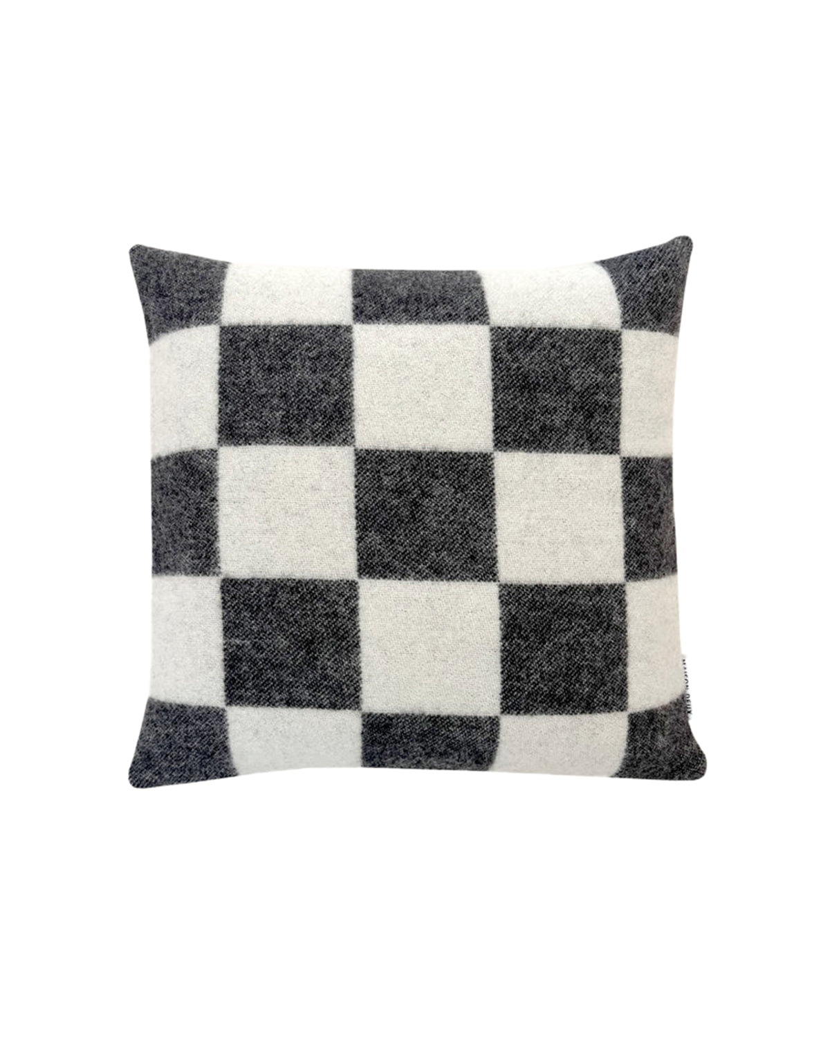 Maison Deux Cushion CHECKERBOARD Black / White 1.65 x 1.65 ft