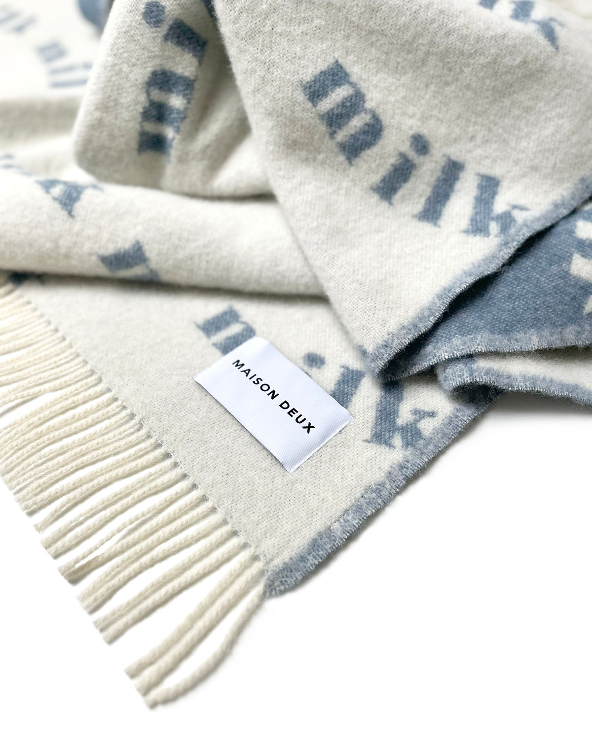 Maison Deux Blanket MILK