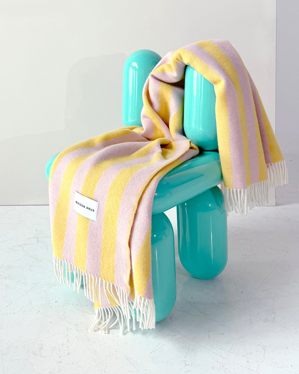 Blanket CANDY WRAP Pink / Yellow 4.25 x 6.5ft