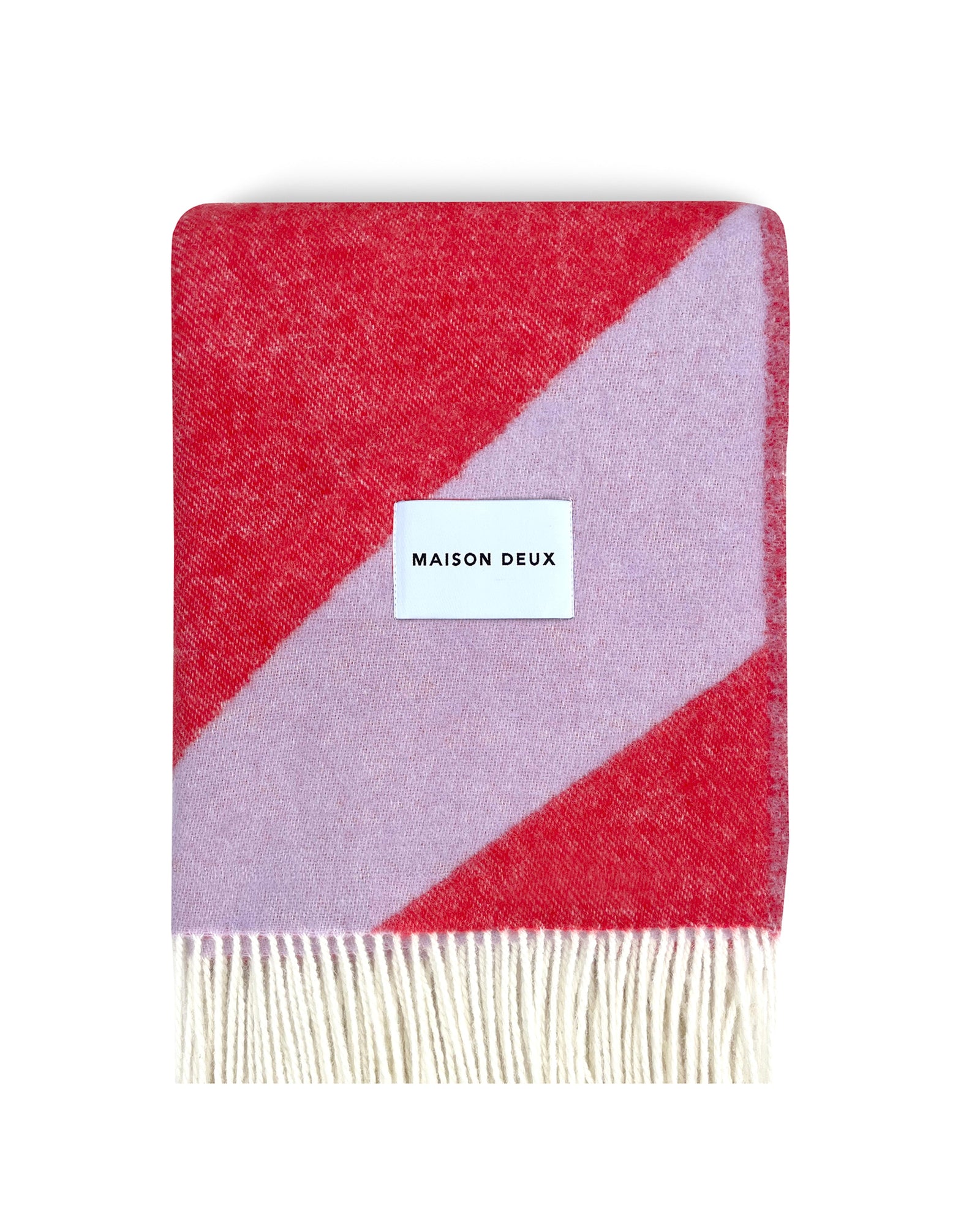 Blanket SWIRL Lilac / Scarlet 4.25 x 6.5ft