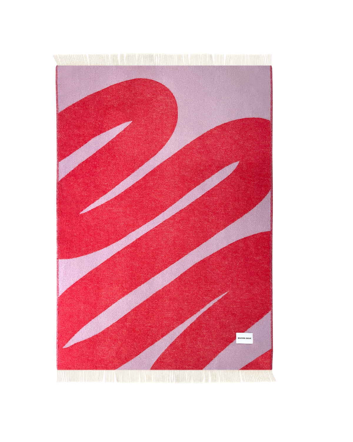 Blanket SWIRL Lilac / Scarlet 4.25 x 6.5ft