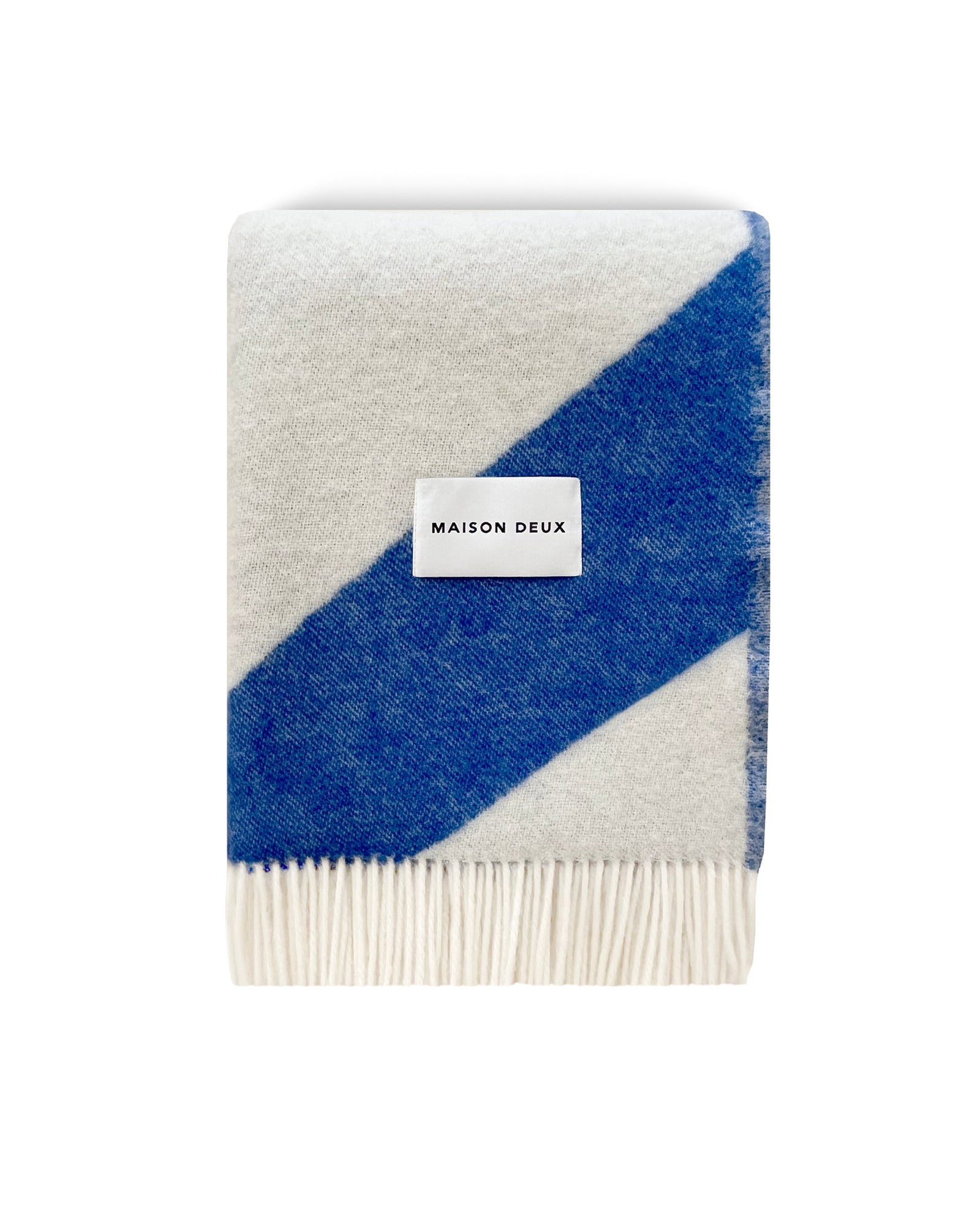 Blanket SWIRL Cobalt Blue / White 4.25 x 6.5ft