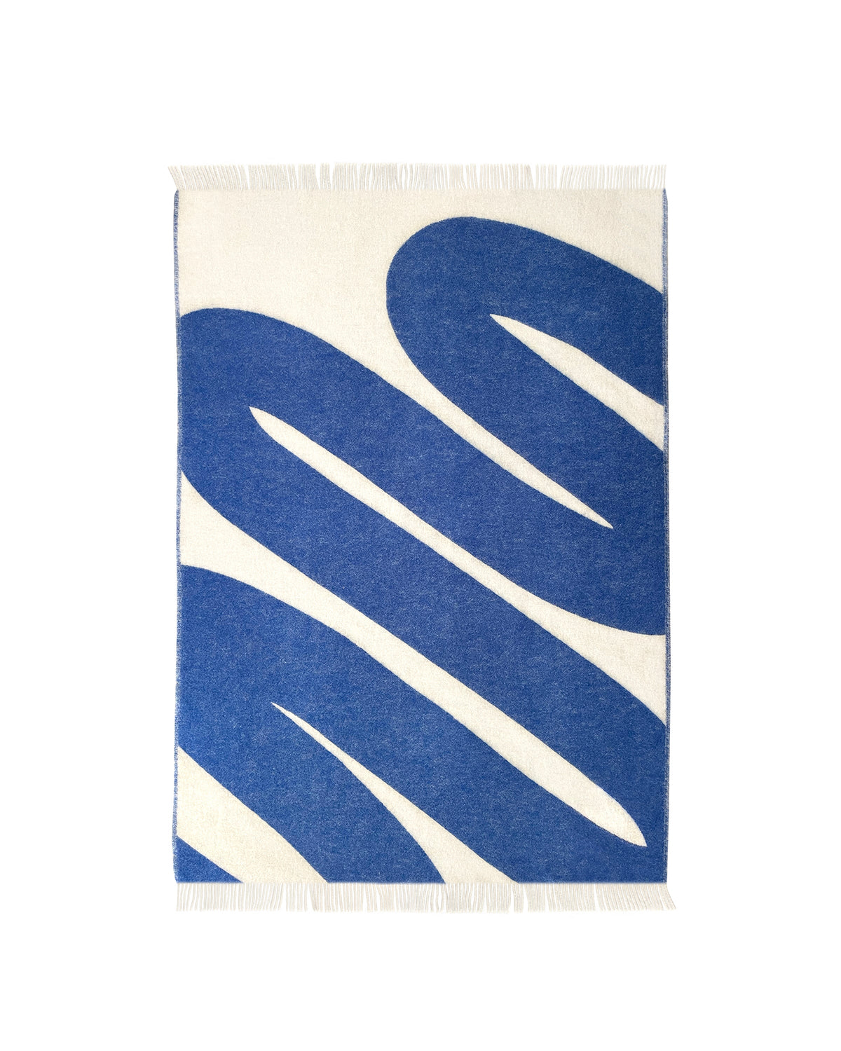 Blanket SWIRL Cobalt Blue / White 4.25 x 6.5ft