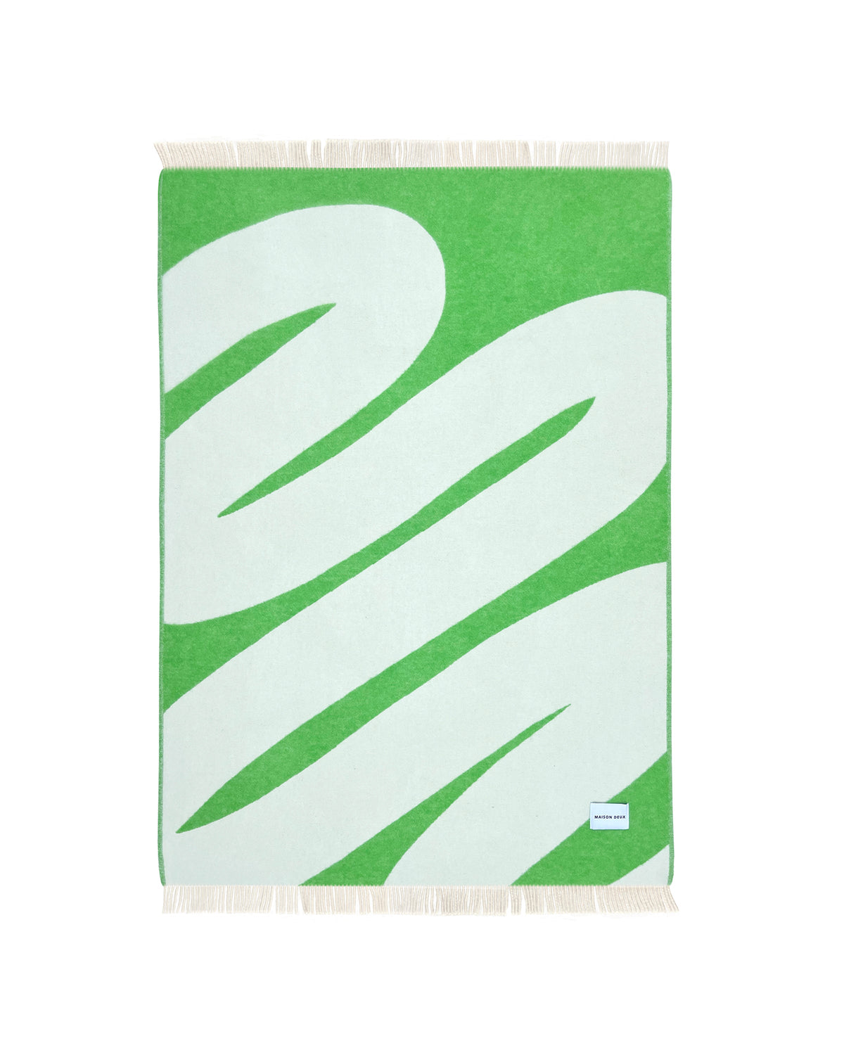 Blanket SWIRL White / Apple 4.25 x 6.5ft