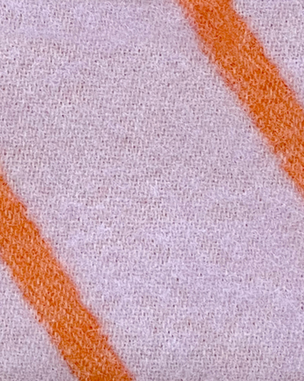 Blanket LINES Lilac / Orange 4.25 x 6.5ft