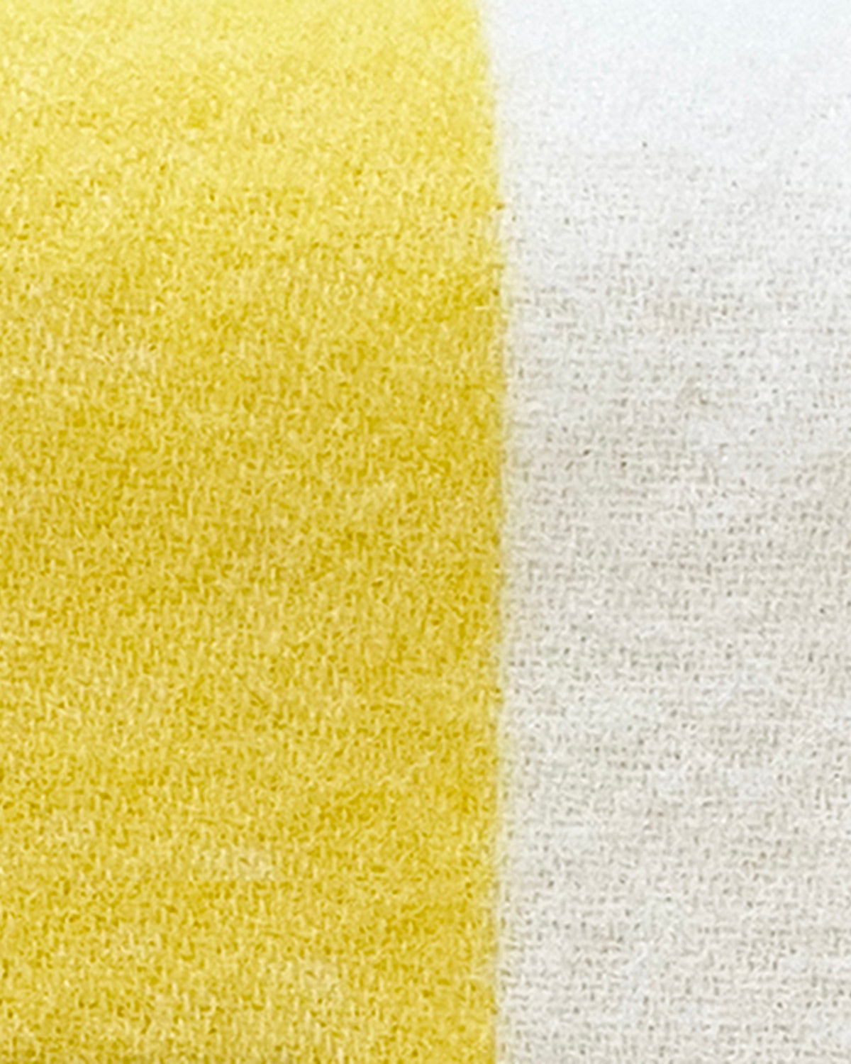 Blanket COLOR BLOCK No. 2 Yellow / Green and Lilac 4.25 x 6.5ft