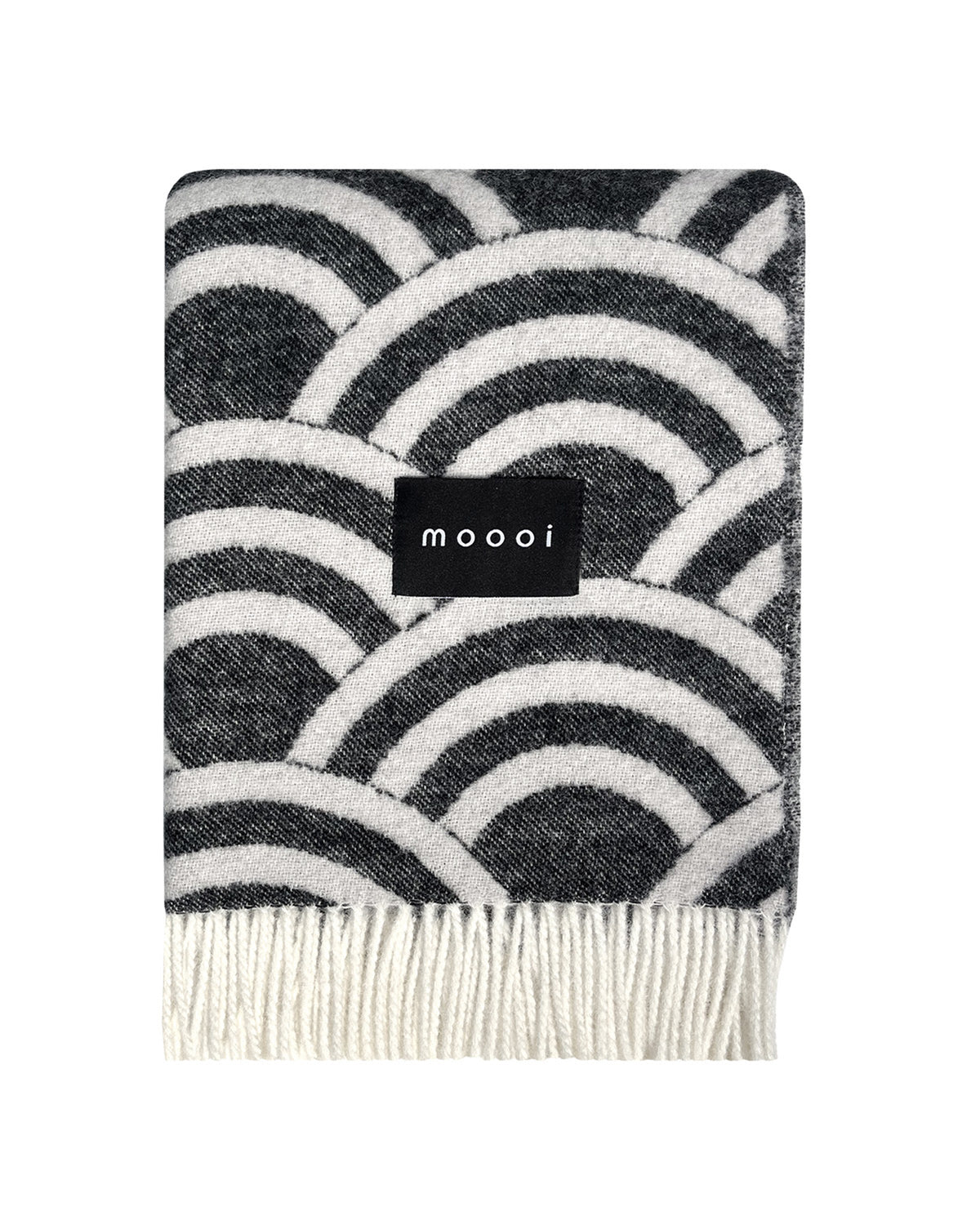 Maison Deux Blanket MOOOI LUCKY O's Black