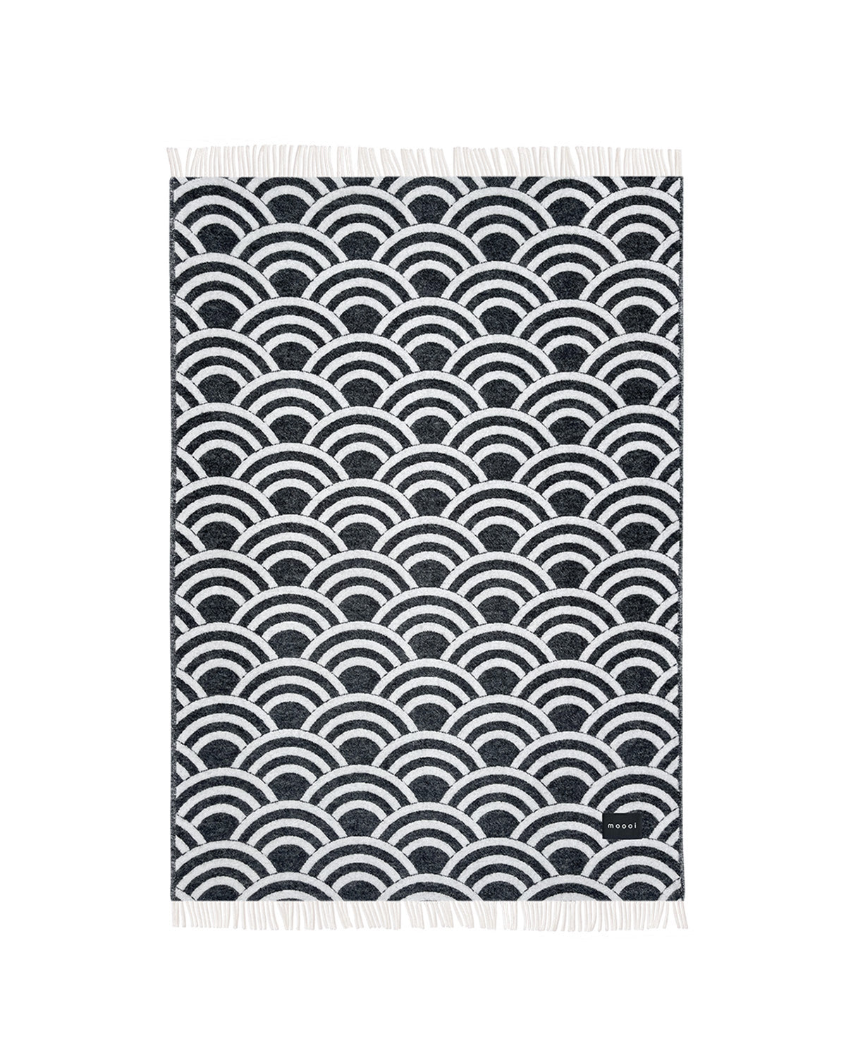 Maison Deux Blanket MOOOI LUCKY O's Black