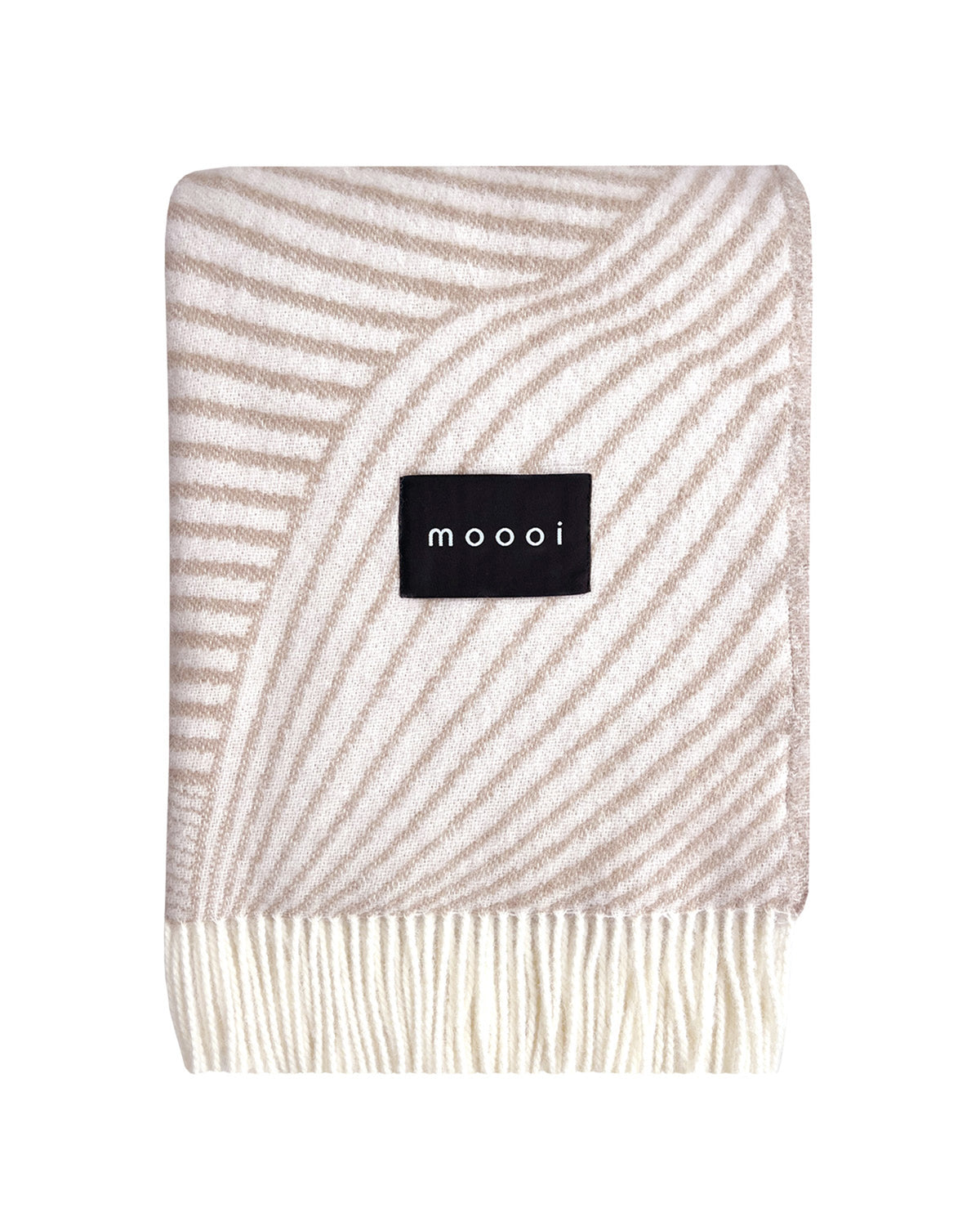 Maison Deux Blanket MOOOI TECHNO BEE Coffee Cream