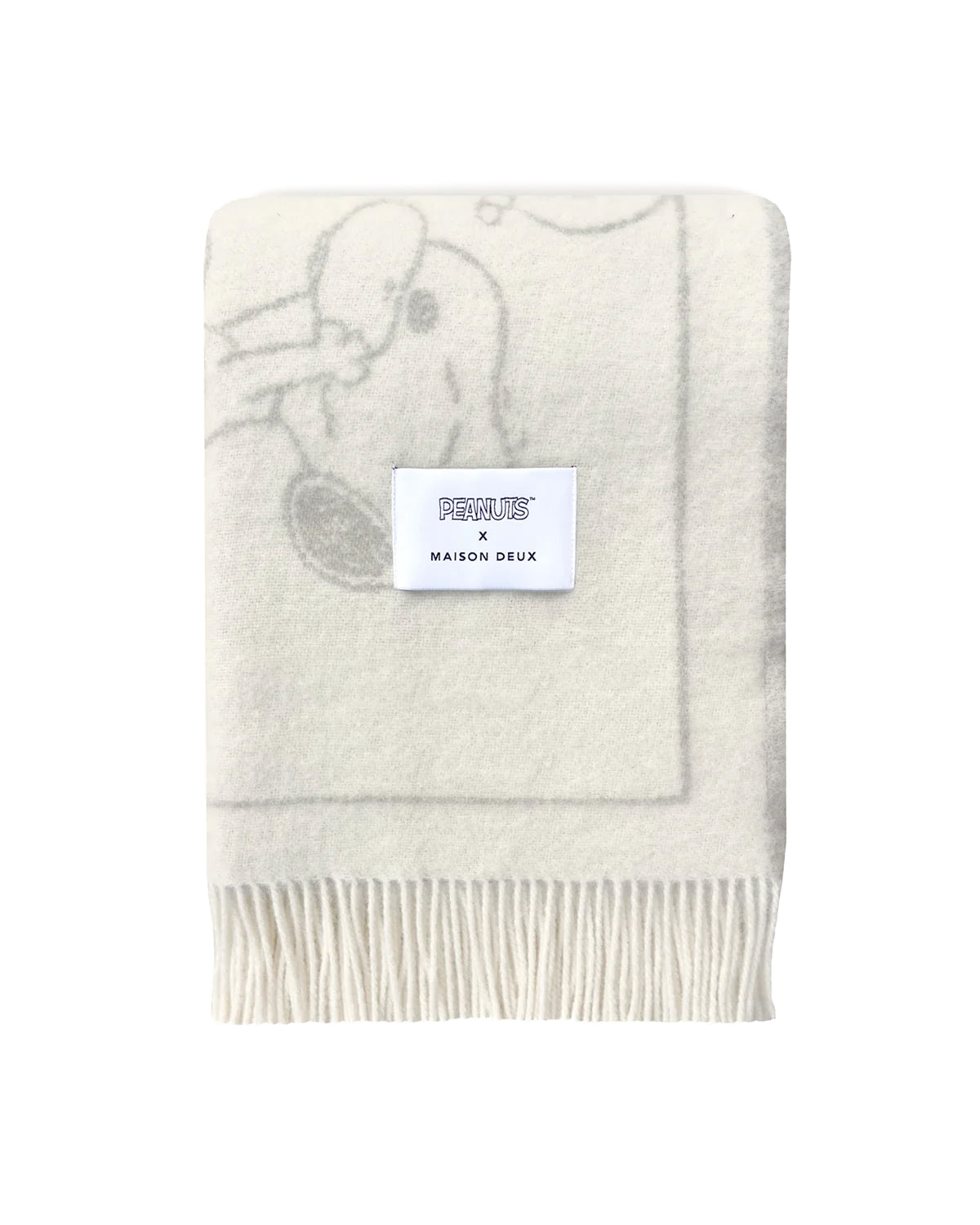 Blanket PEANUTS DOUGHNUT Comic Strip White Cloud 4.25 x 6.5ft