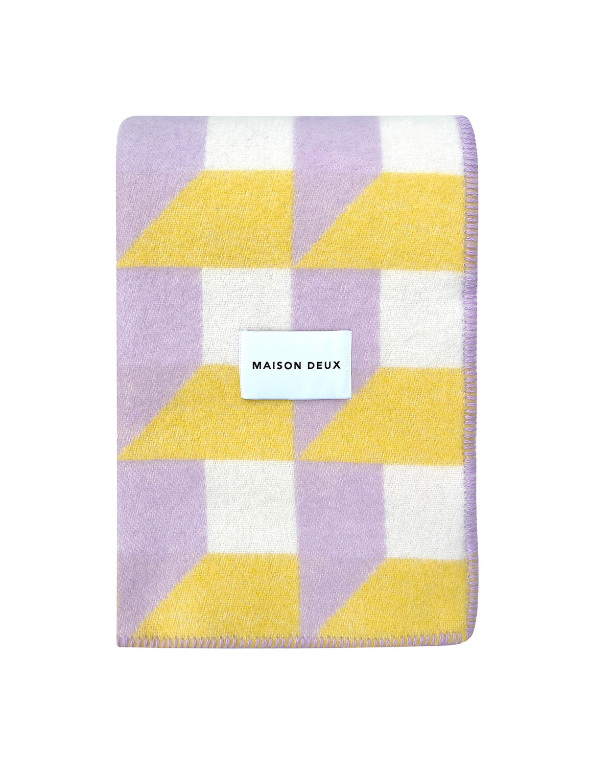 Blanket CUBICS Lilac / Sun Print 4.25 x 6.5ft