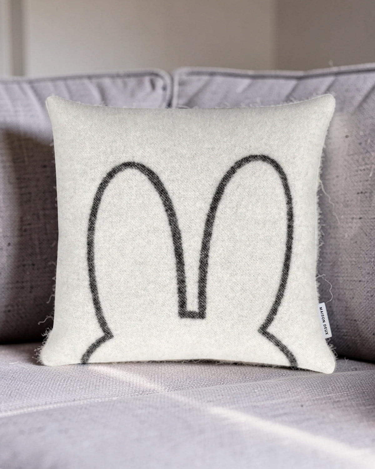 Cushion Cover MIFFY White / Black 20 x 20in