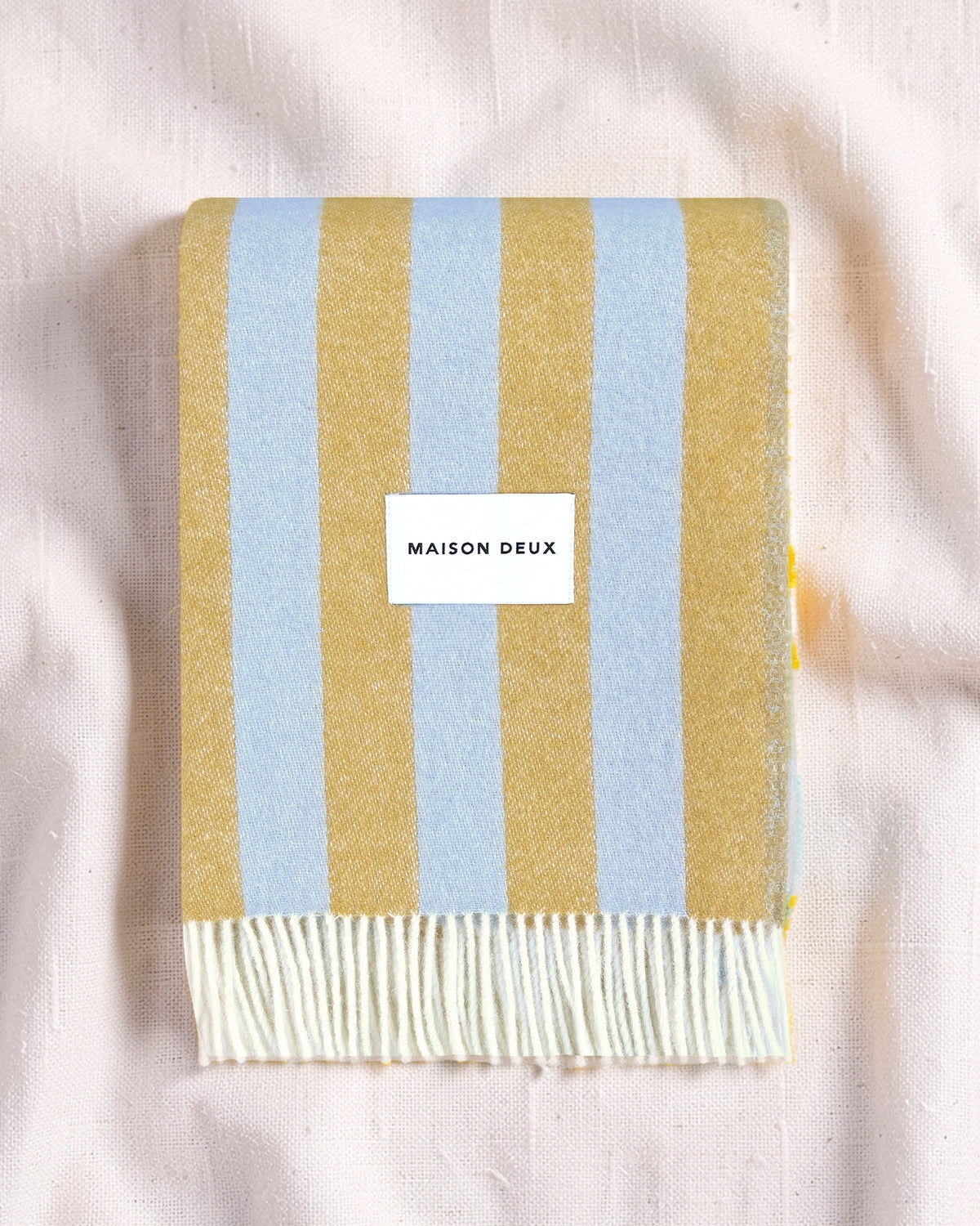 Blanket CANDY WRAP Ice Blue / Honey 4.25 x 6.5ft