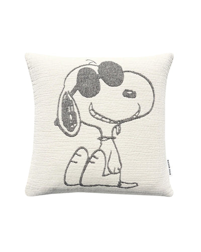 Cushion Cover PEANUTS SUNGLASSES Cotton Black / White 20 x 20in