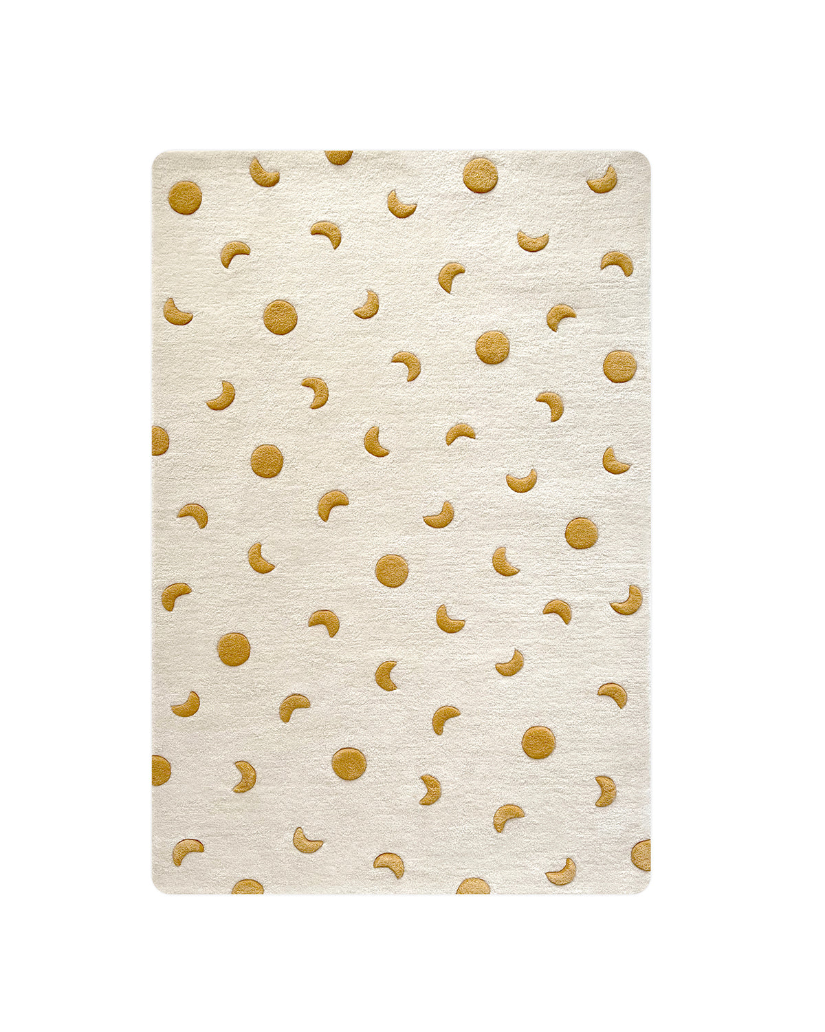 Maison Deux Rug MOONS Cream / Gold 3.9 x 5.9 ft