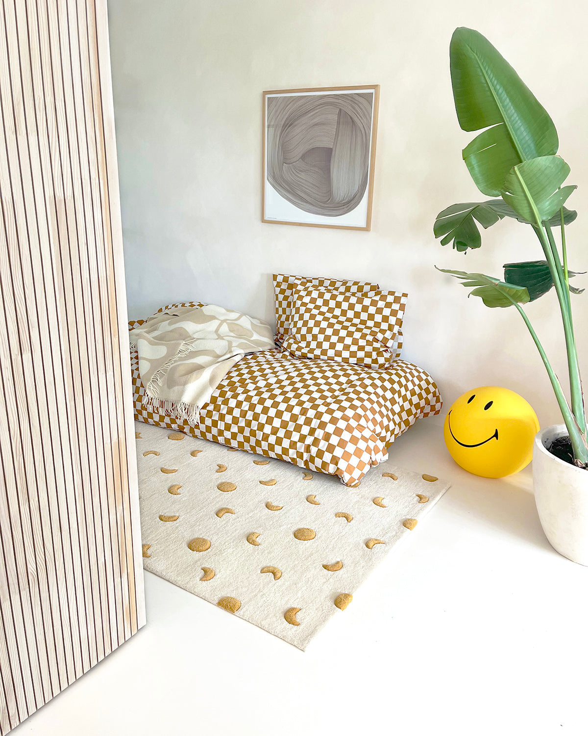 Rug MOONS Cream / Gold 3.9 x 5.9ft