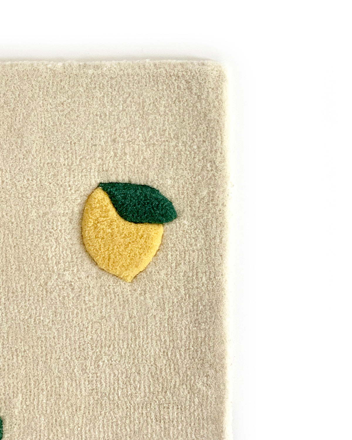 Rug LEMONS Cream / Yellow Print 2.6 x 3.9ft