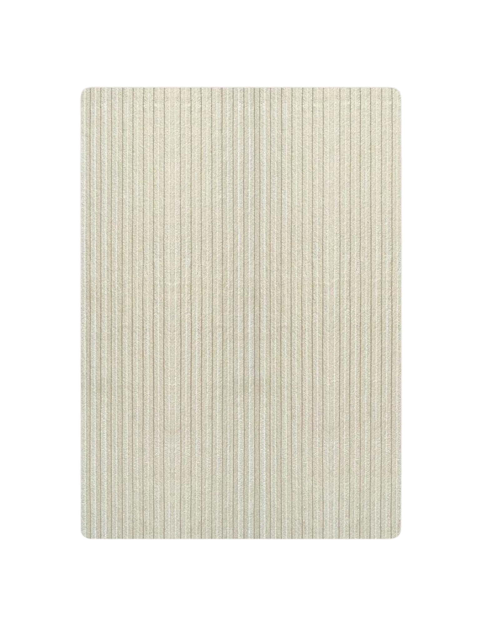Rug SOLID STRIPE Off White 3.9 x 5.9ft