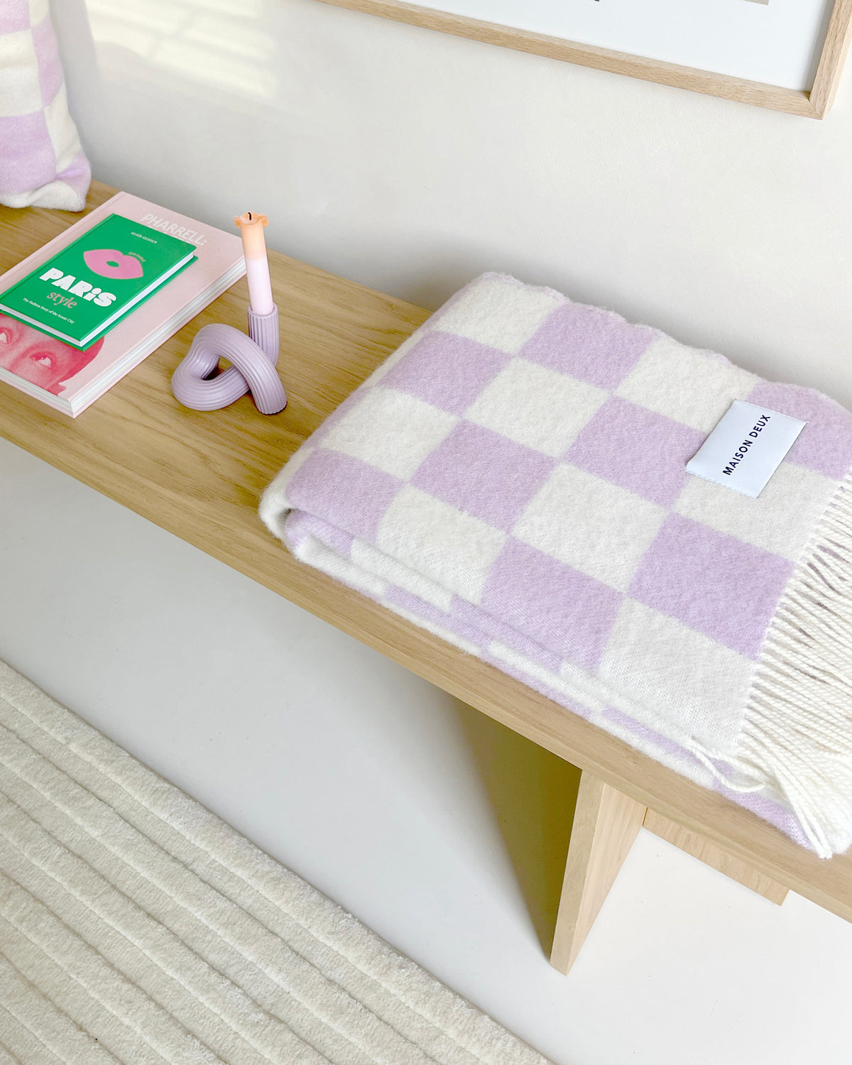 Rug SOLID STRIPE Off White 3.9 x 5.9ft