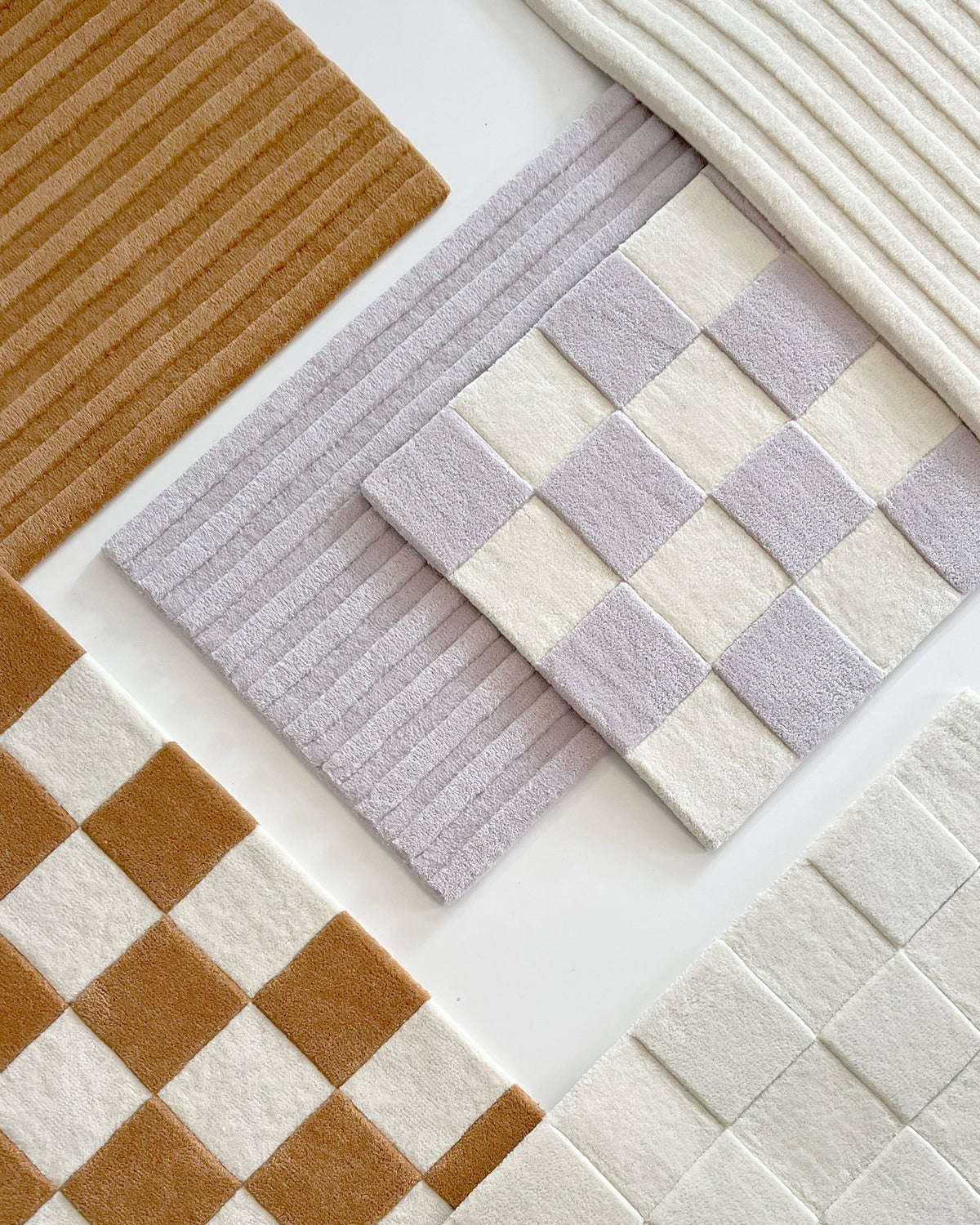 Rug SOLID STRIPE Off White 3.9 x 5.9ft