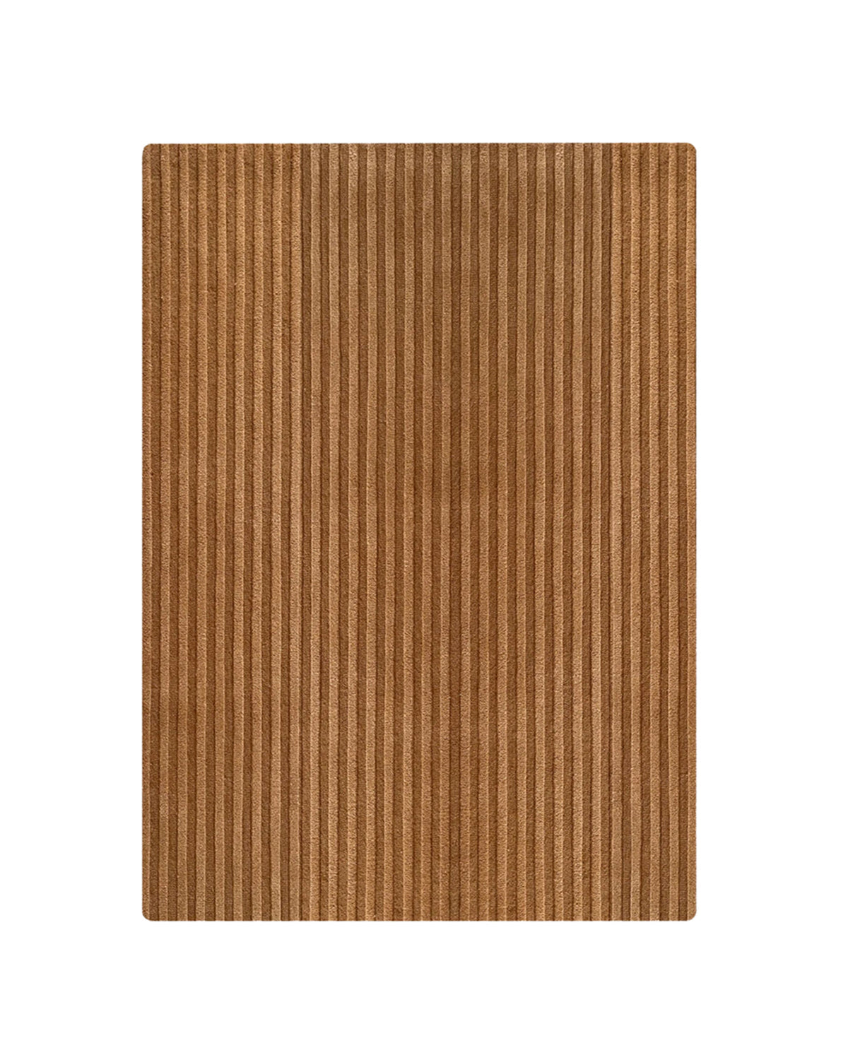 Rug SOLID STRIPE Terra Brown 3.9 x 5.9ft