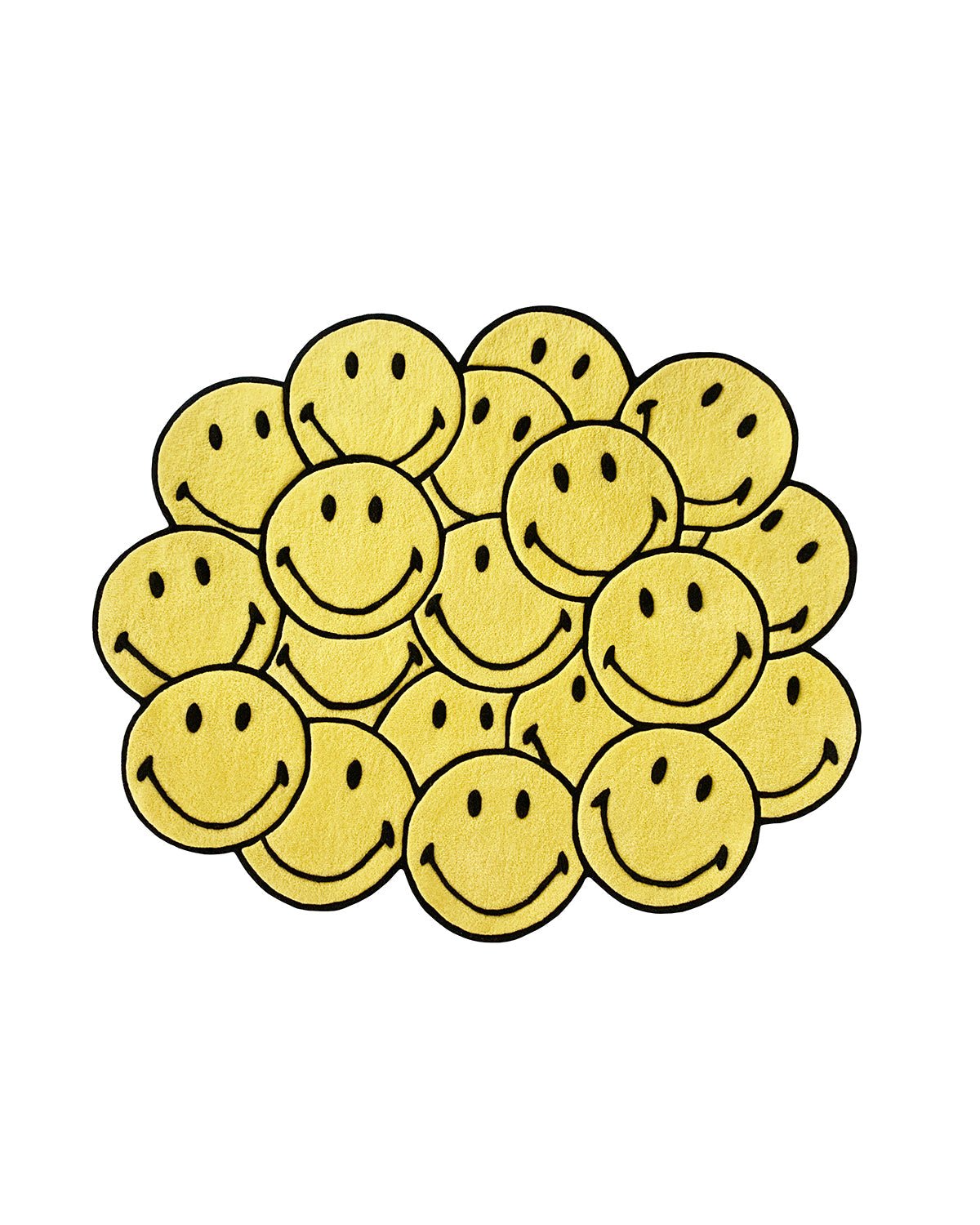 Maison Deux Rug SMILEY® BUNCH Yellow 5.9 x 4.9 ft