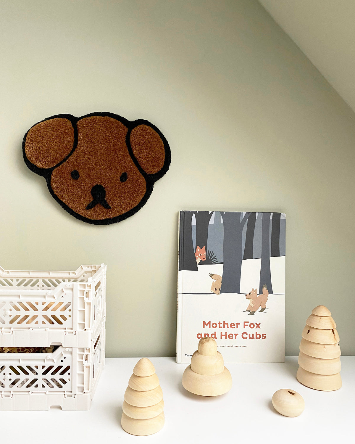 Maison Deux Rug for Wall SNUFFY 11.8 x 9 inch