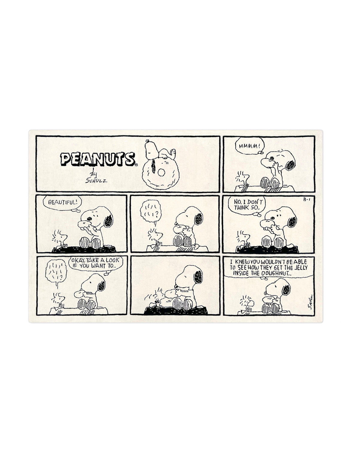 Rug PEANUTS Comic 6 .5 x 9.5 ft