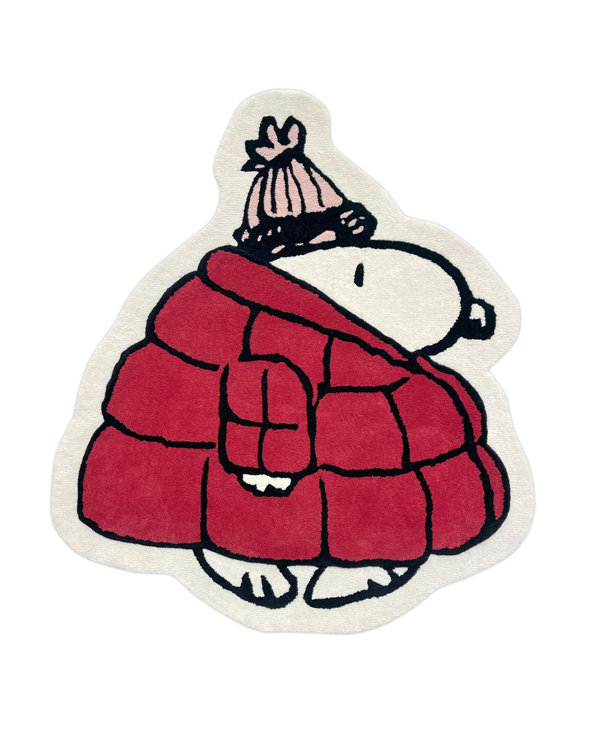 Rug PEANUTS Puffer Jacket Red 3.6 x 3.7ft