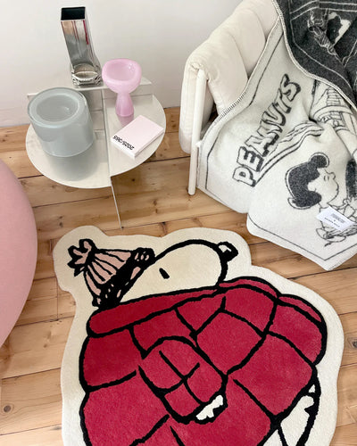 Rug PEANUTS Puffer Jacket Red 3.6 x 3.7ft