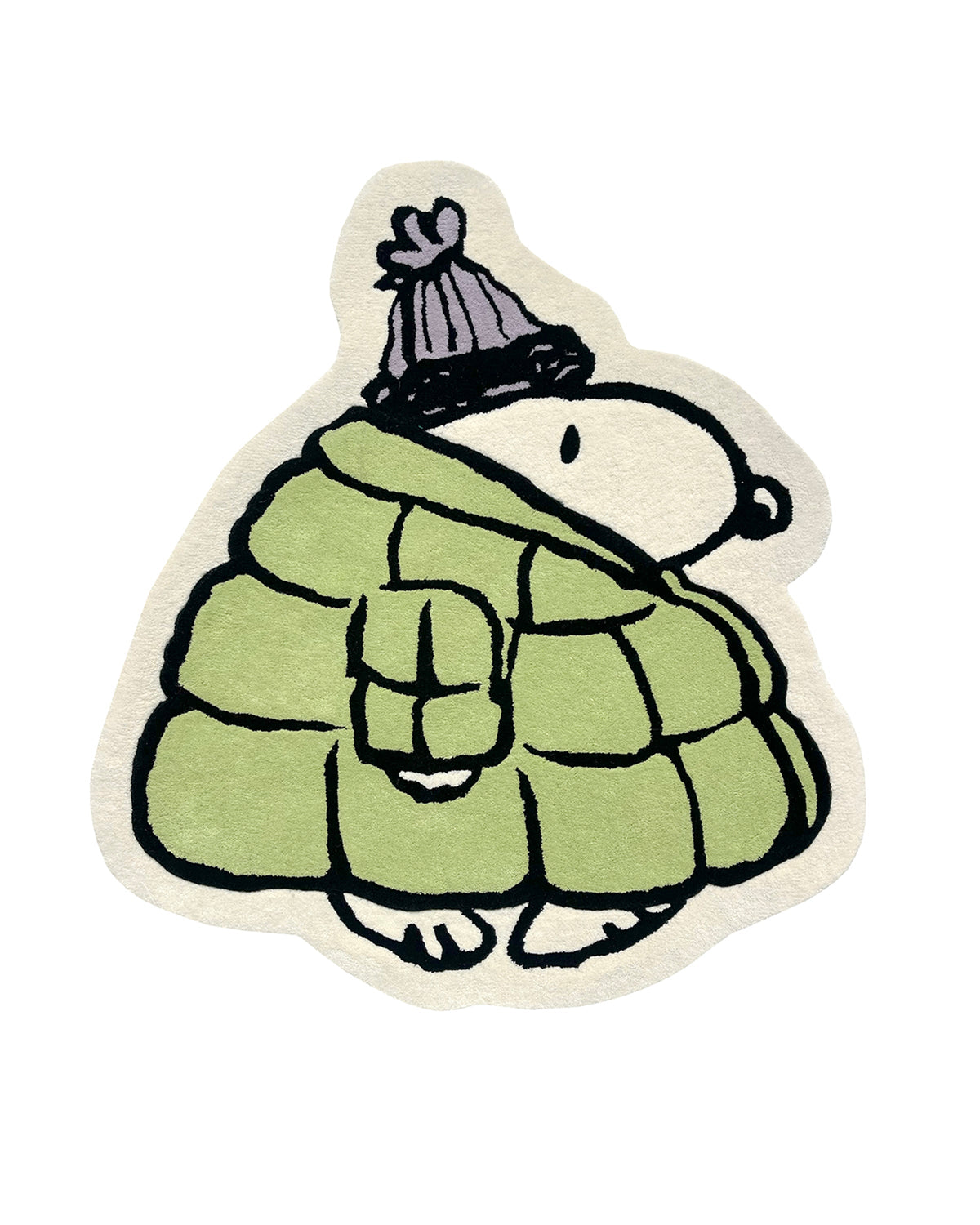 Rug PEANUTS Puffer Jacket Kiwi Lilac 3.6 x 3.7ft