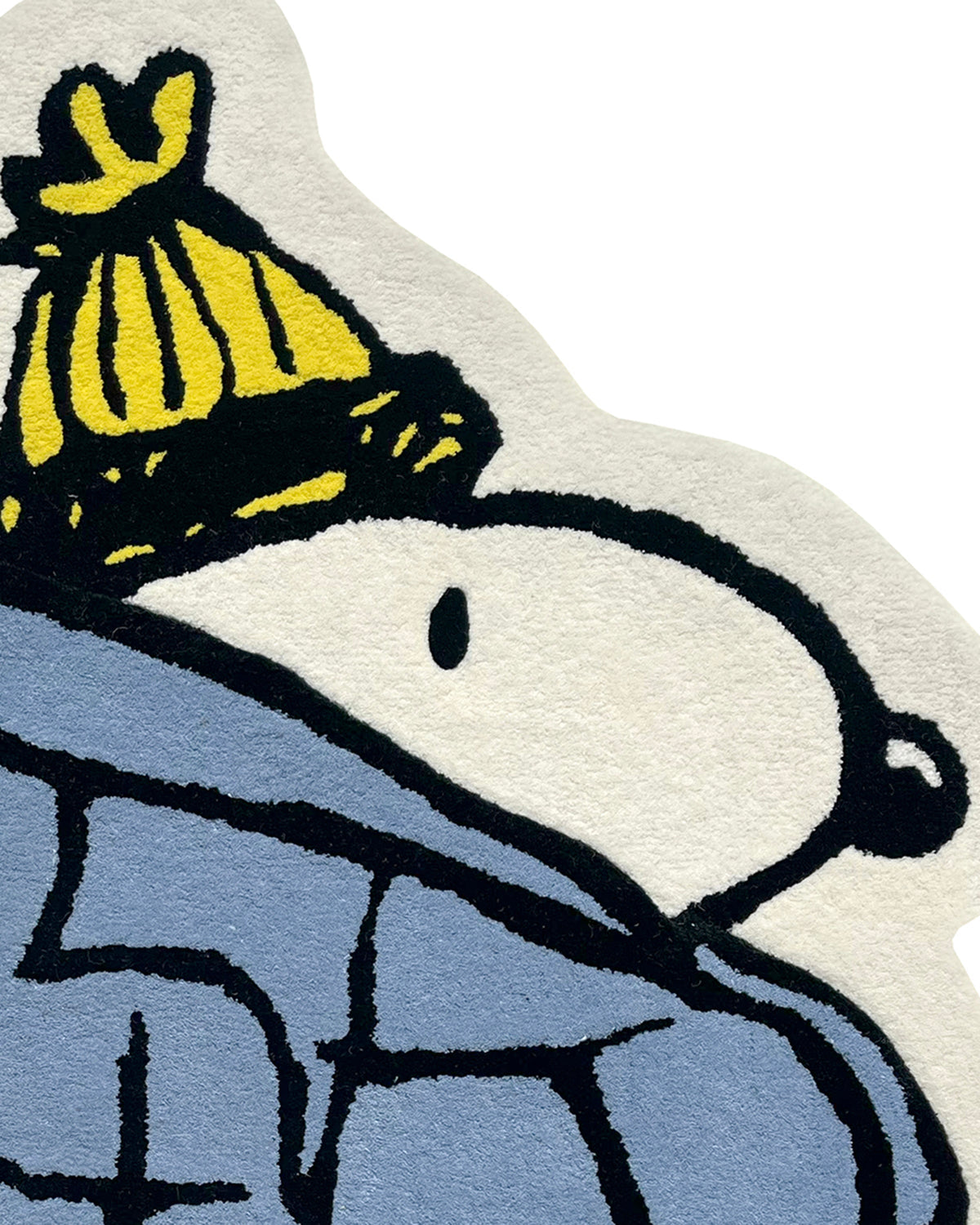 Rug PEANUTS Puffer Jacket Blue Yellow 3.6 x 3.7ft