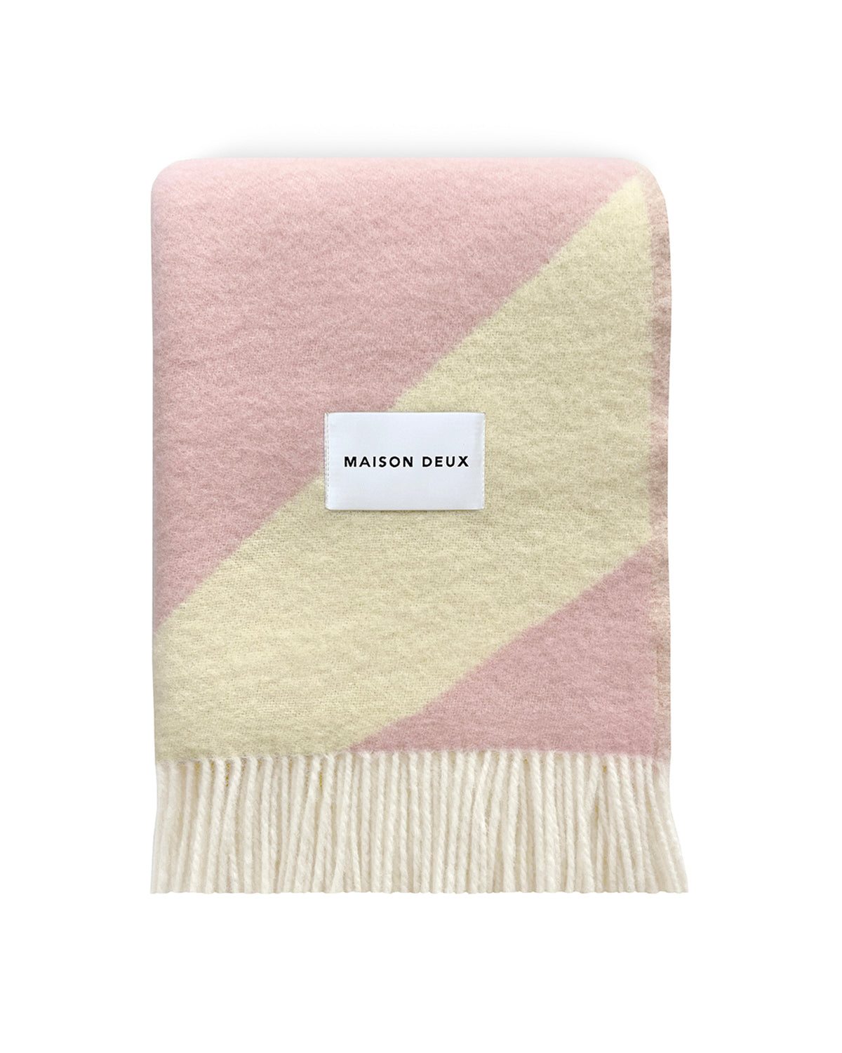 Blanket SWIRL Butter yellow/ Pink 4.25 x 6.5ft