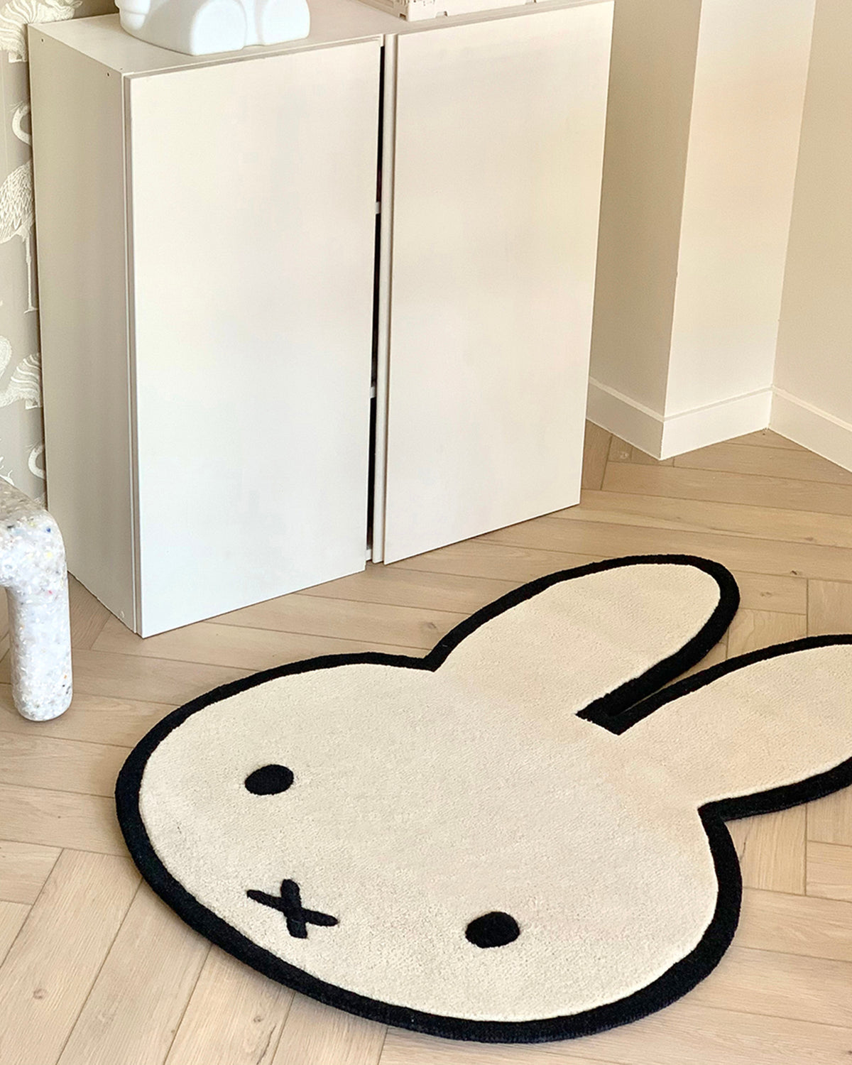 Rug NIJNTJE MIFFY Cream / Black Print 2.6 x 3.7ft