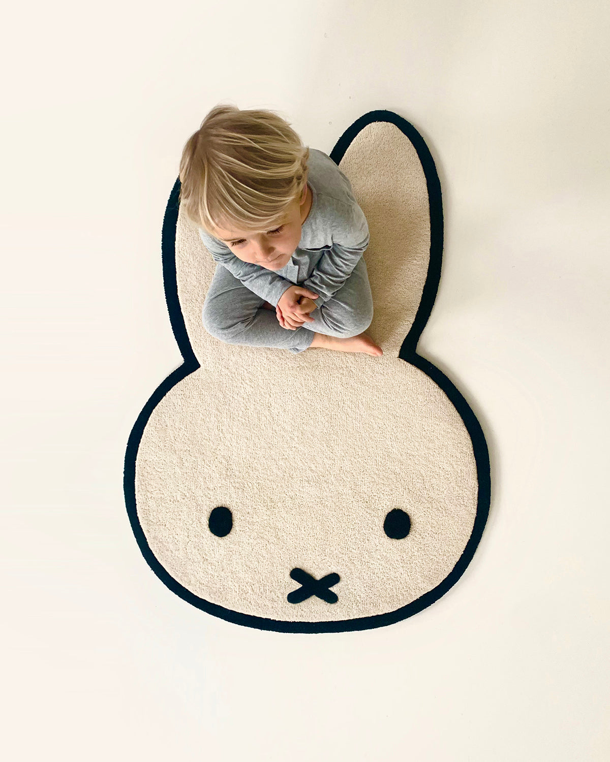 Rug NIJNTJE MIFFY Cream / Black Print 2.6 x 3.7ft