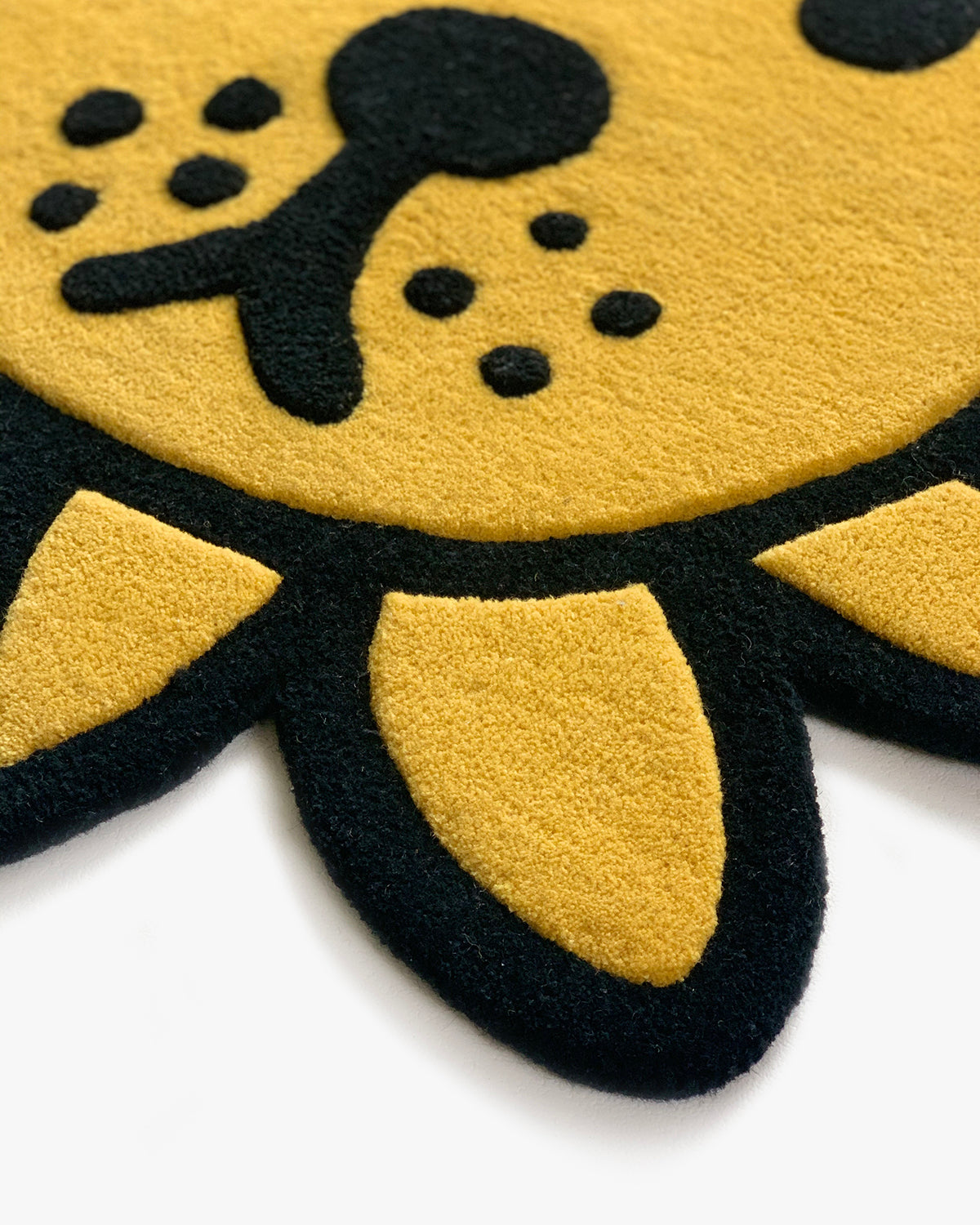 Rug LEEUW Lion Orange / Black Print 3 x 3ft