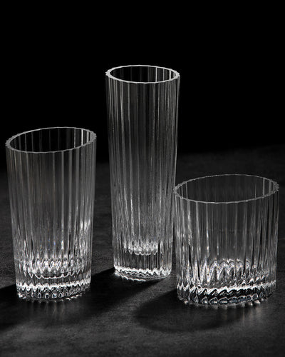 Missoni Home Water Glass NASTRI Set of 6  Transparent 9.8 oz, H 4.75"
