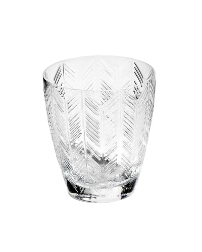 Missoni Home Wine Glasses ZIG ZAG Set of 6  Transparent 9.8 oz, diam. 3.25", H 3.75"